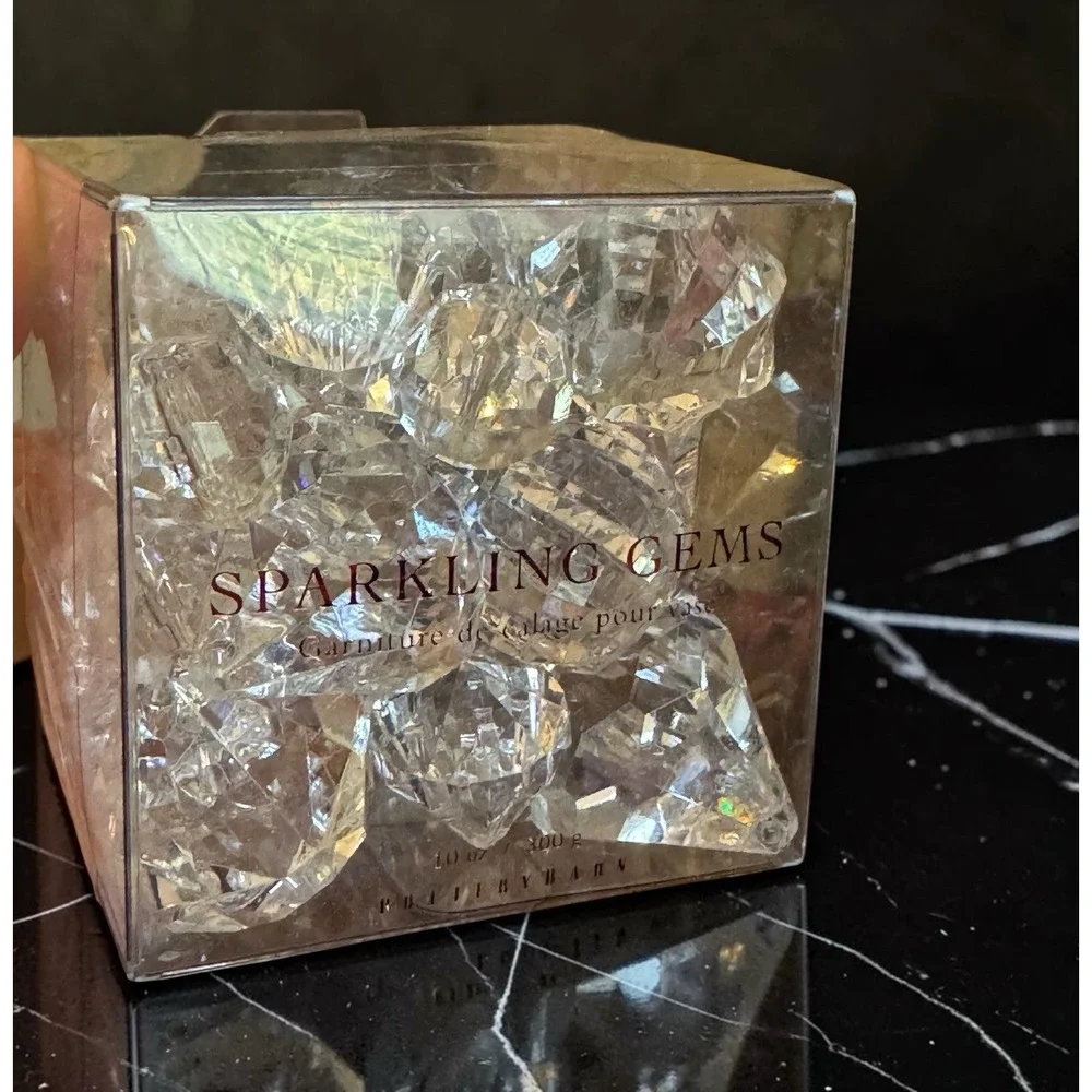 Pottery Barn Holiday Sparkle Sparkling Gems Scatter Vase Filler Ornament Decor